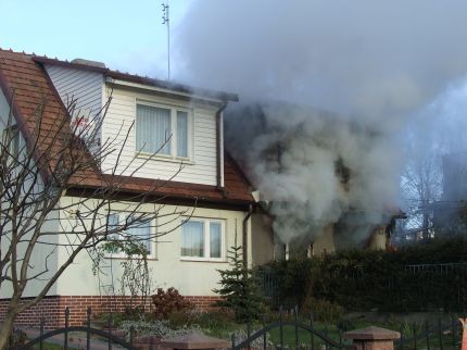 Elbląg, Pożar przy Ogólnej Elbląg, Pożar przy Ogólnej