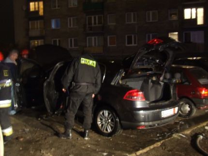 Elbląg, Na Kościuszki spłonął samochód