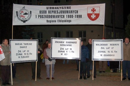 Elbląg, Obchody Grudnia ‘70