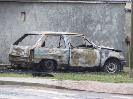 Elbląg, Kolejny spalony samochód Elbląg, Kolejny spalony samochód
