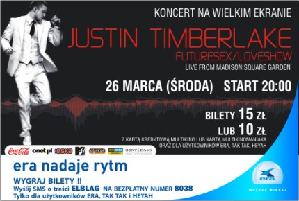 Elbląg, Koncert Justina Timberlake’a