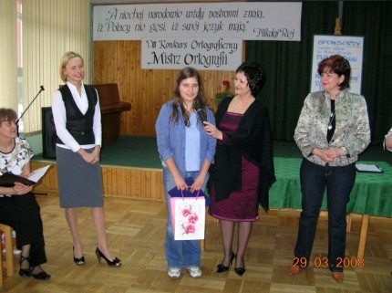 Elbląg, Laureatka konkursu Dorota Lachowska.