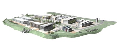 Elbląg, wizualizacja Parku Technologicznego na Modrzewinie