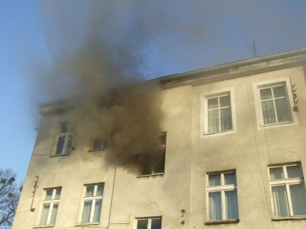 Elbląg, Pożar na Teatralnej