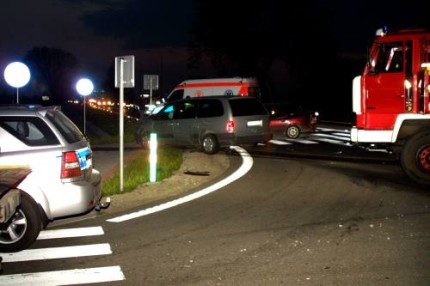 Elbląg, Na szczęście w wyniku zderzenia dwóch aut nikt nie odniósł poważniejszych obrażeń