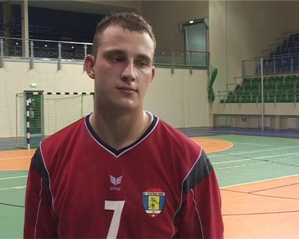 Elbląg, Mateusz Jankowski, kołowy Techtransu Daradu Elbląg. Elbląg, Mateusz Jankowski, kołowy Techtransu Daradu Elbląg.