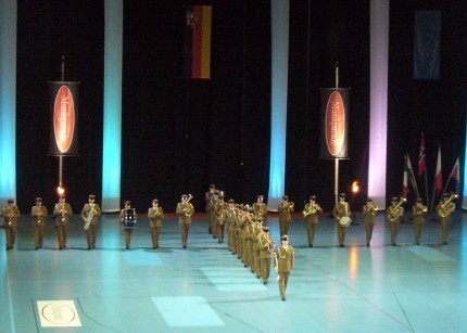 Elbląg, Orkiestra Garnizonowa na występach w Niemczech. Elbląg, Orkiestra Garnizonowa na występach w Niemczech.