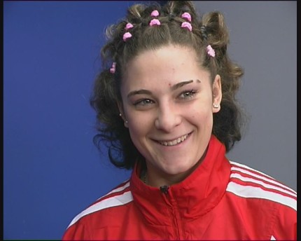 Elbląg, Sandra Kruk w reprezentacji na Ukrainę (boks)