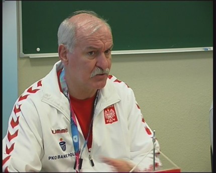 Elbląg, Zenon Łakomy, trener reprezentacji Polski. Elbląg, Zenon Łakomy, trener reprezentacji Polski.