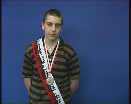 Elbląg, Marcin Śnitko, wicemistrz Polski kadetów w wadze +80 kg. Elbląg, Marcin Śnitko, wicemistrz Polski kadetów w wadze +80 kg.