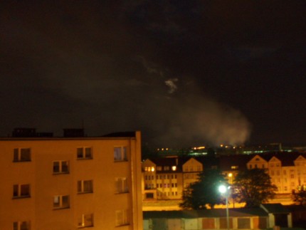 Elbląg, Na zdjęciach dzienne (bez dymów) i nocne widoki z okien pani Gabrieli.