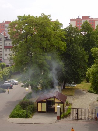 Elbląg, Pożar niedaleko przedszkola