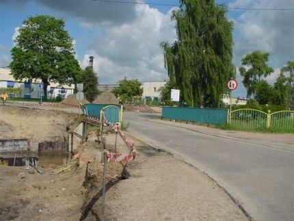 Elbląg, Remontowany most. Elbląg, Remontowany most.