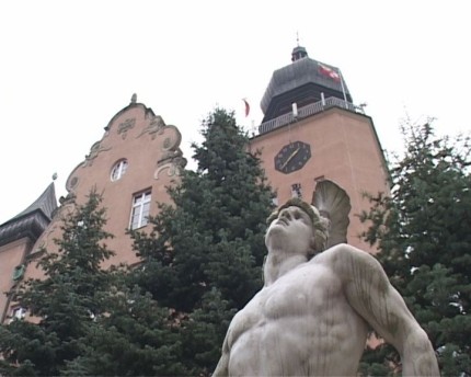 Elbląg, Elbląski ratusz w letniej scenerii Elbląg, Elbląski ratusz w letniej scenerii