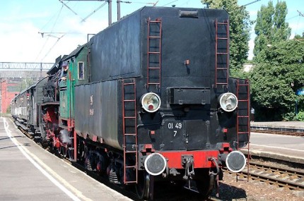 Elbląg, Pociąg retro w Elblągu Elbląg, Pociąg retro w Elblągu