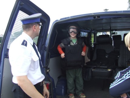 Elbląg, Policja świątecznie i na wesoło