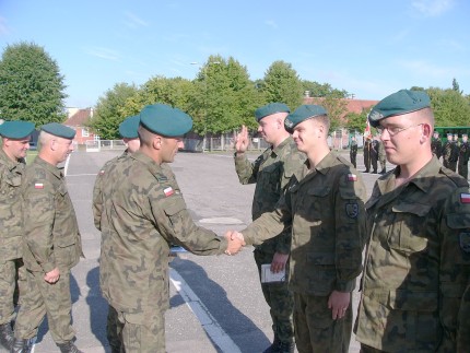 Elbląg, Żołnierze z wcielenia „Listopad 2007" żegnają się z armią