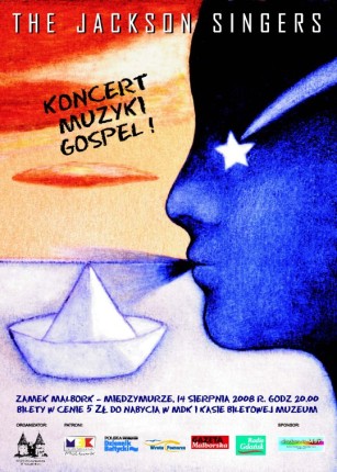 Elbląg, Na zdjęciu plakat koncertu.