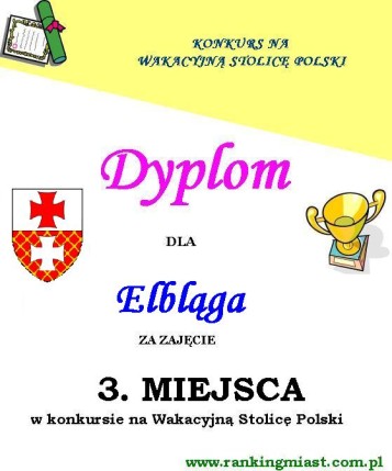 Elbląg, Elbląg na trzecim miejscu Elbląg, Elbląg na trzecim miejscu
