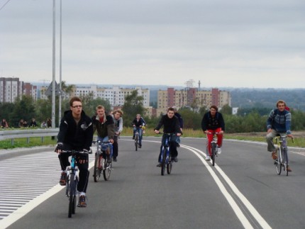 Elbląg, Rowerami na Modrzewinę