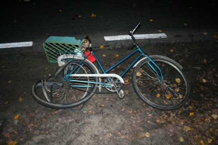 Elbląg, Rowerzysta, który ucierpiał w wyniku wypadku, był pijany, a na dodatek nie posiadał odblasków