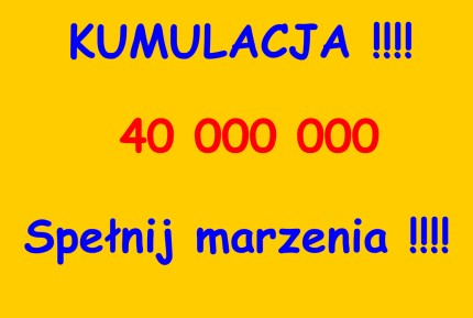 Elbląg, Wielka kumulacja Elbląg, Wielka kumulacja