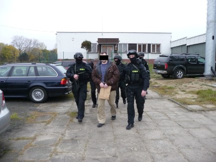 Elbląg, Zatrzymany przez CBA gangster. Elbląg, Zatrzymany przez CBA gangster.