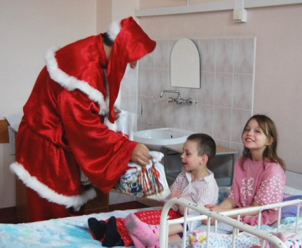 Elbląg, Mikołaj dotarł do szpitala Elbląg, Mikołaj dotarł do szpitala