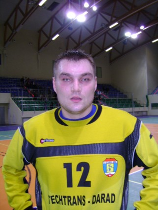 Elbląg, Tomasz Stankiewicz, bramkarz elbląskiej drużyny Elbląg, Tomasz Stankiewicz, bramkarz elbląskiej drużyny
