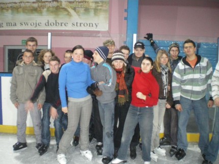 Elbląg, Uczestnicy projektu relaksowali się m.in. na lodowisku miejskim