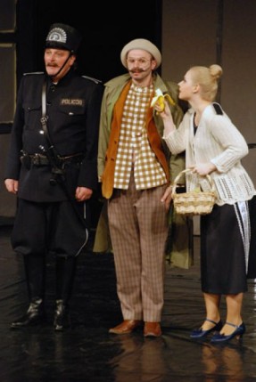 Elbląg, na zdj. od lewej: Krzysztof Bartoszewicz, Marcin Tomasik, Anna Suchowiecka