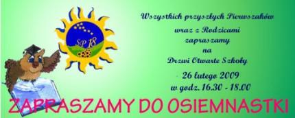 Elbląg, Drzwi otwarte w „osiemnastce” Elbląg, Drzwi otwarte w „osiemnastce”