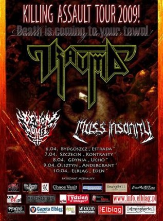 Elbląg, Koncert Traumy - Killing Assault Tour w Edenie Elbląg, Koncert Traumy - Killing Assault Tour w Edenie