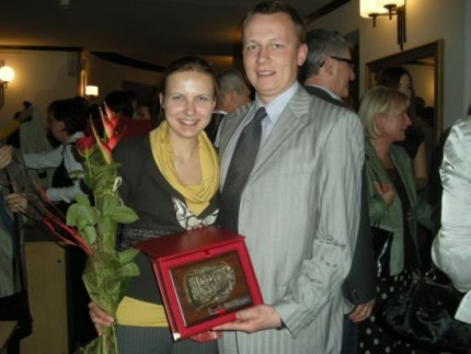 Elbląg, Na zdjęciu Anna Łebek-Obrycka z mężem Olkiem. Elbląg, Na zdjęciu Anna Łebek-Obrycka z mężem Olkiem.