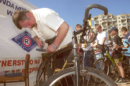 Elbląg, Akcja znakowania rowerów potrwa w Elblągu do końca października