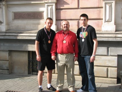 Elbląg, Od lewej: Adam Kośmider, Hieronim Kozakiewicz i Marcin Śnitko