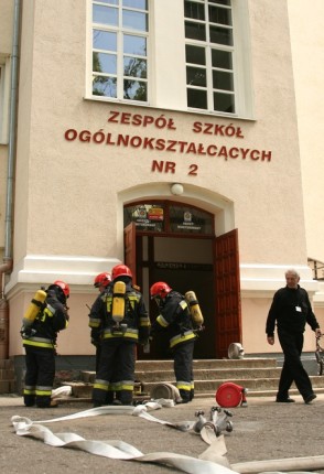 Elbląg, Pożar w II LO Elbląg, Pożar w II LO