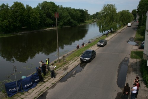 Elbląg, Utonął wędkarz