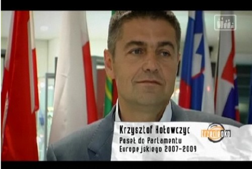 Elbląg, W rozmowie z Krzysztofem Hołowczycem, europosłem (kadr z filmu).