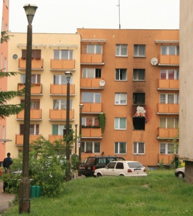 Elbląg, Zmarł 33-letni mężczyzna - ofiara pożaru przy Matejki Elbląg, Zmarł 33-letni mężczyzna - ofiara pożaru przy Matejki