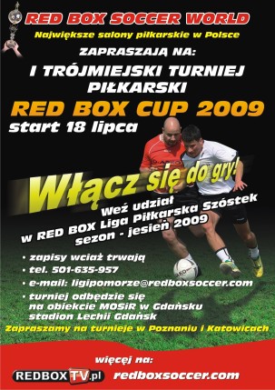 Elbląg, Zaproszenie na Red Box Cup 2009 (piłka nożna) Elbląg, Zaproszenie na Red Box Cup 2009 (piłka nożna)