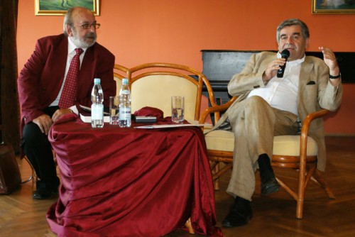 Elbląg, Krzysztof Masłoń i Antoni Libera. Elbląg, Krzysztof Masłoń i Antoni Libera.