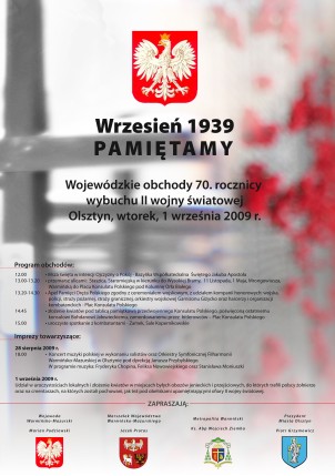Elbląg, 70. rocznica wybuchu II wojny światowej w województwie