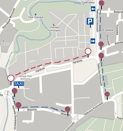 Elbląg, Rejon cm. Agrykola (mapka KMP Elbląg) Elbląg, Rejon cm. Agrykola (mapka KMP Elbląg)