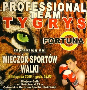 Elbląg, Plakat wieczoru sportów walki w Ostródzie. Elbląg, Plakat wieczoru sportów walki w Ostródzie.