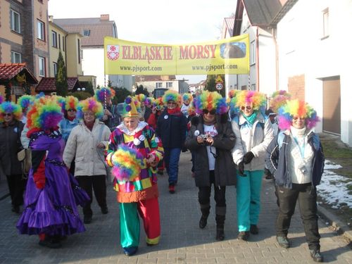 Elbląg, Elbląskie morsy podczas parady w Mielnie Elbląg, Elbląskie morsy podczas parady w Mielnie