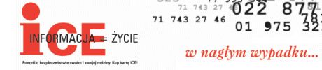 Elbląg, Karta ICE może nawet uratować życie Elbląg, Karta ICE może nawet uratować życie
