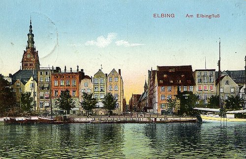Elbląg, Panorama starego Elbląga. Elbląg, Panorama starego Elbląga.