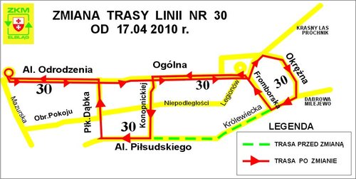 Elbląg, Autobus nr 30 Elbląg, Autobus nr 30