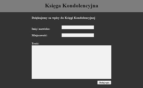 Elbląg, Księga kondolencyjna w Sali Staromiejskiej Elbląg, Księga kondolencyjna w Sali Staromiejskiej